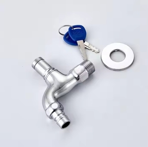 Có thể khóa hợp kim kẽm duy nhất-làm mát máy giặt vòi, đơn-xử lý rửa vòi với khóa phím, ngoài trời chống trộm vòi - Product Image 4