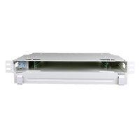 Unit Box ODF Rak Mount Tarik Keluar 5U 96 Port Fiber Optik Panel Patch Optik