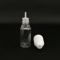 Flacon compte-gouttes en PET transparent de 10 ml avec bouchon sécurité enfant, flacon compte-gouttes en plastique pour huile