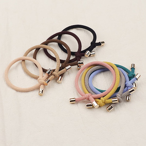 Bandas de goma elásticas para el cabello para mujer, accesorios para el cabello chapados en oro de alta calidad - Product Image 4