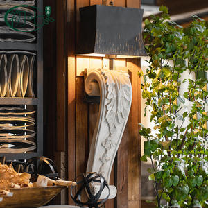 Lampe murale vintage en fer vieilli, effet lumineux rectangulaire, décoration intérieure, articles suspendus pour salon, salle à manger, balcon - Product Image 1