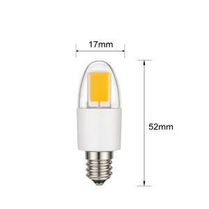 Petite ampoule LED E12 2W 3W COB, 2700K à 6000K, base en céramique pour lustre, lumière en cristal, AC120V - Product Image 5
