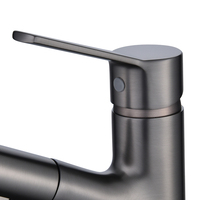 Vente en gros noir Ajuster Pull Out Nouveau Style Mélangeur d'Eau Robinet de Bassin Sanitaire Incurvé