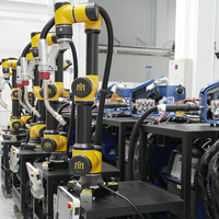 Nuevo Robot Colaborativo IIMT de 6 Ejes, Fácil Programación, Totalmente Automático, Brazo Robótico de Acero Inoxidable con Capacidad de Carga de 5 kg para Soldadura