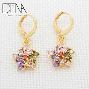 Conjunto de Joyería de Moda de Dubái, Aretes y Colgante, Chapado en Oro de 18k, para Damas - Product Image 5