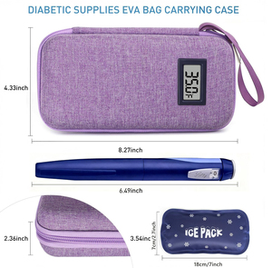 OEM Service Insulin <b>Cooler</b> Travel Case with Ice Packs Temperature Display TSA Approved Medication <b>Cooler</b> for Insulin Pen - Product Image 3