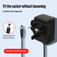 Adaptor Daya AC DC Dinding 10W Shenzhen Lvxiangyuan, Colokan UK, Bersertifikasi CE UKCA, 5V 2A, untuk Tablet dan Router