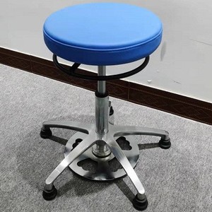 Ke Ming Dental <b>Stool</b> Adjustable Height Swivel Chair Office Use Leather Seat With Wheels - Product Image 5