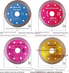 Smerigliatrice ad angolo da 125mm/115mm industriale con Laser in marmo saldato a diamante sinterizzato a secco per taglio a lama - Product Image 6