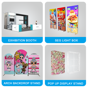 <span class=keywords><strong>Stand</strong></span> d'<span class=keywords><strong>exposition</strong></span> portable de haute qualité, personnalisable, pour salon professionnel, avec éclairage mural, affichage publicitaire, construction rapide - Product Image 4