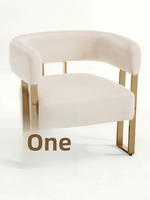 Fauteuil individuel en acier et tissu, style nordique de luxe, personnalisable, pour salon et chambre, modèle 03, avec mousse haute élasticité, mobilier de maison