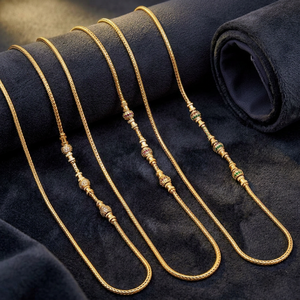 Wholesale 14K 18K 24K Micro Gold Plated Mopu Chain Necklaces, CZ Stone Jewelry Fashion Chains Necklaces Mopu Chain with CZ Stone - Product Image 1