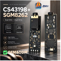 Amplificateur de casque DAC Type-C vers 3,5 mm CS43198+SGM8262, dongle audio USB HiFi sans perte