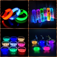 Événement de vacances éclairage LED Bracelet Bracelet de concert lumineux pour les nouveautés de fête pour les fournitures de fête de vacances