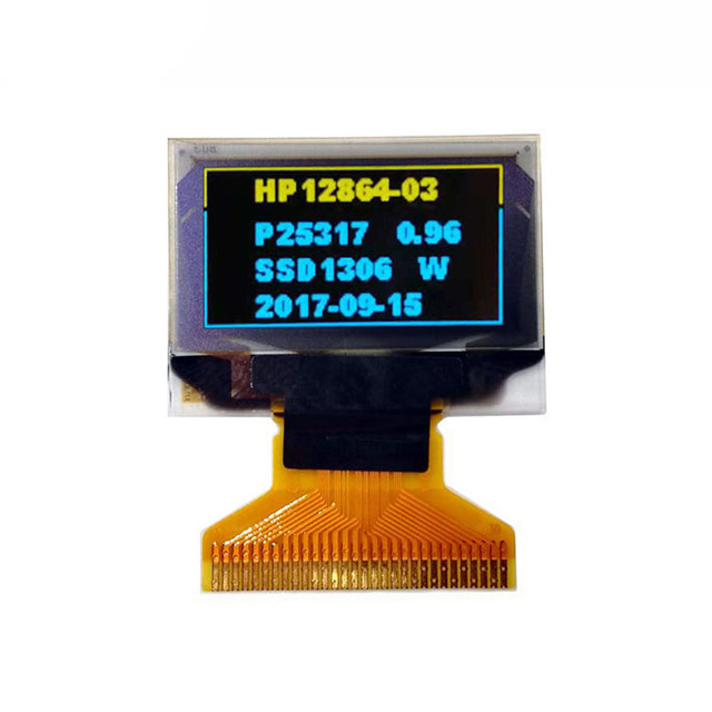 0.96 Inch OLED Micro Display Screen 128x64 SSD1306 128*64 E-Paper Module 24 Pin Operating Temperature -40~70