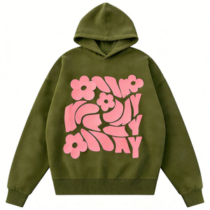 Sudadera con capucha de algodón y forro polar oversize para hombre, con diseño de araña, manga larga, cuello con capucha de ganchillo, efecto esponjoso, estilo Felpe Con Cappuccio - Product Image 1