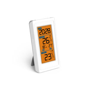 नारंगी बैकलाइट डिजिटल तापमान मॉनिटर वायरलेस इनडोर/आउटडोर थर्मामीटर हाई तापमान रिकॉर्ड - Product Image 5