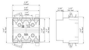 Hộp Nối Dây Cáp Chống Nước Bằng Nhựa Điện Gfci, Hộp Nối Dây Cáp Chống Cháy - Product Image 3