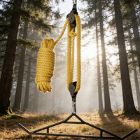 LIETU LT-E007 Prix usine avantageux Treuil à poulie en acier de 1500 LB avec système de fixation Gambrel pour accessoires de chasse