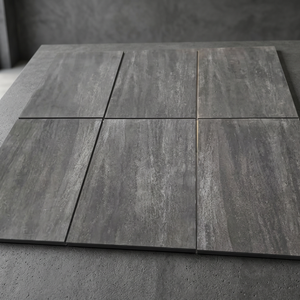 Baldosas para exteriores antideslizantes de 20 mm Core Stone Nero, baldosas de porcelana de alta resistencia de 600x600, superficie R11 para entradas de hoteles, exteriores, Europa. - Product Image 1