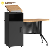 Ensemble complet de mobilier scolaire tout-en-un : Bureau et chaise d'élève réglables en hauteur pour salle de classe et pupitre d'enseignant