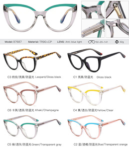 Große Modische Retro Anti-Blaulicht Katzenaugen-Brille für Damen Vintage Damen Klare Computer-Lesebrille Trendige Großhandelsware - Product Image 6