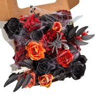 Fleur artificielle élégante DIY en forme d'araignée pour l'automne et l'hiver, faite à la main, pour décoration de fête en extérieur, coffret cadeau élégant, transfrontalier