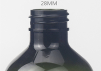 De luxe 50ml 8oz 100 ml 150ml 250ml 500ml savon liquide ambre pet en plastique transparent dépoli cosmétique lotion pompe bouteille
