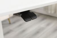 ADA fabricant renversé pneumatique ordinateur portable inclinable Overbed Table hauteur réglable debout bureau de chevet avec roulettes cachées