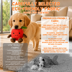 Eco-friendly Cotton Stuffed Durable Fruit Squeaky Pet Dog <strong>Chew</strong> Plush Toys Pet Toys for Dog <strong>Chew</strong> Toys Aggressive Chewers - Product Image 4