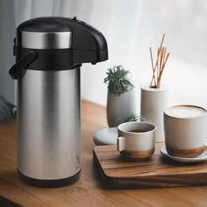 เครื่องจ่ายกาแฟแบบปั๊มพร้อมกระติกเก็บความร้อนสแตนเลสขนาด 176 ออนซ์ สำหรับเครื่องดื่มร้อน - Product Image 6