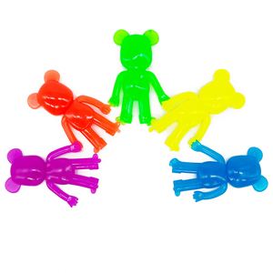 Jouet anti-stress personnalisé - Figurine en forme d'ours extensible en gel souple TPR coloré à presser et à tirer pour soulager le stress - Product Image 6