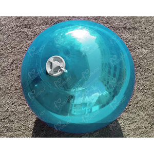 Bóng bay khổng lồ màu xanh nhạt sáng bóng, bóng bay tiệc tùng disco khổng lồ, đồ trang trí sự kiện Giáng sinh, quả cầu phản quang PVC lớn, quả cầu gương lớn - Product Image 3