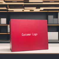Boîtes en carton de luxe personnalisées pour emballage de chemise de costume, logo de marque imprimé en relief pour l'expédition de stockage de sous-vêtements de vêtements