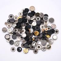 Bouton pression en métal avec logo personnalisé, bouton pression en alliage de zinc lavable avec tige pour vêtements thobe musulmans