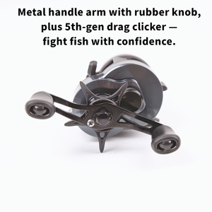 DC-Brems-Carbonfaser-Baitcasting-Rolle für Linkshänder mit Klicker, <span class=keywords><strong>BFS</strong></span>, für Bach- und Flussangeln, Weitwurf, Süßwasser, Direktvertrieb ab Werk, kundenspezifische OEM-Fertigung - Product Image 6