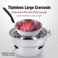 Barbecue au charbon de bois en acier inoxydable commercial n°330 pour les restaurants de barbecue coréen