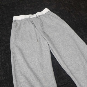 Men's Cotton Sweatpants Elastic Waist Drawstring Casual <b>Pants</b> Side Pockets Autumn Wear Custom - Product Image 2