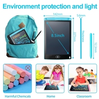 Tablette d'écriture personnalisée pour enfants 8.5 pouces planche à dessin graphique LCD électronique multicolore numérique