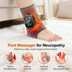 เครื่องนวดเท้าข้อเท้าน่องแขน 4-in-1 แบบพันรอบ บรรเทาอาการปวด ไร้สาย พร้อมระบบทำความร้อนและการสั่นสะเทือน - Product Image 3