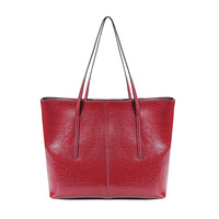 Tas Tote Kulit Asli Vintage Wanita Anti Maling dengan Ritsleting, Kapasitas Besar, Warna Solid, Tas Selempang Fashion Musim Panas
