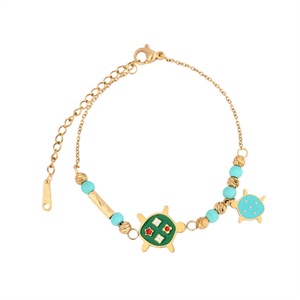 <b>Cute</b> Animal Jewelry Dainty Charms Jewelry Gold Turtle <b>Bracelets</b> for Women - Product Image 3