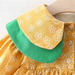 Aliexpress UK Meilleur Prix Nouvelle Robe Fille Jaune Premium à Motifs Floraux Style Coréen Vente en Gros Direct Usine - Product Image 3