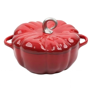 <span class=keywords><strong>Cocotte</strong></span> <span class=keywords><strong>en</strong></span> <span class=keywords><strong>fonte</strong></span> émaillée antiadhésive et durable, forme citrouille, pour ragoûts, rôtis, soupes, casseroles et plats classiques tout-<span class=keywords><strong>en</strong></span>-un - Product Image 5