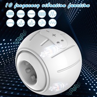 Copa de Masturbación Masculina de 10 Frecuencias con Vibración y Sujeción, 406g, Carga USB, Ejercicio de Pene, Juguete para Adultos