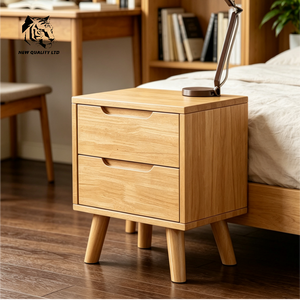 furniture factory good price customize huge stock ready to ship <b>bedside</b> cabinet new designed bedroom furniture wooden nightstand - Product Image 2