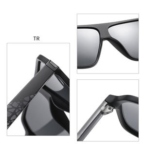 Gafas de Sol Deportivas Vintage TR90 con Montura Completa Cuadrada, Lentes Polarizadas de Color, Protección UV, Diseño Ligero, Unisex, para Exteriores - Product Image 5