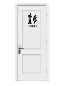 Autocollants de <span class=keywords><strong>porte</strong></span> et mur de toilette <span class=keywords><strong>pour</strong></span> décoration de salle de bain, décalcomanies imperméables, papier peint en vinyle, affiche, décoration murale - Product Image 2