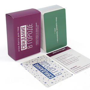 Haute Qualité Personnalisé Noyau Noir Papier <span class=keywords><strong>Solitaire</strong></span> <span class=keywords><strong>Classique</strong></span> Anglais Cartes À Jouer En Gros Étanche Impression Famille Jeux - Product Image 1