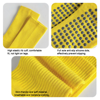 Chaussettes de yoga et de Pilates en coton de haute qualité avec logo personnalisé, antidérapantes, respirantes, pour femmes, pour le fitness en intérieur